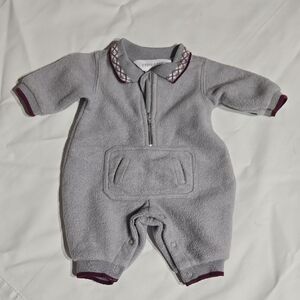 Gymboree Fleece Vintage Onesie, Footies Premie Patterned Collar Half Zip